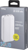 Мобильный аккумулятор TFN Solid PB-282 20000mAh 11W 2.1A 2xUSB-A белый (TFN-PB-282-WH)