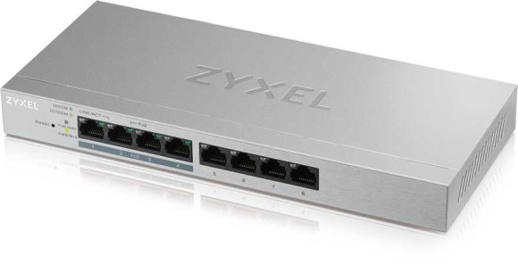 Коммутатор Zyxel GS1200-8HPV2-EU0101F 8x1Гбит/с 4PoE+ 60W управляемый