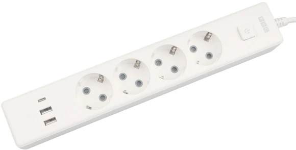 Сетевой удлинитель Powercube PC-6-2M 1.9м (4 розетки) белый (коробка) Сетевой удлинитель Powercube PC-6-2M 1.9м (4 розетки) белый (коробка)