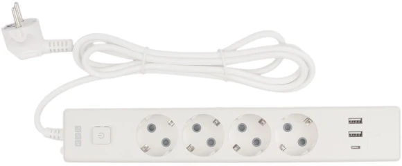 Сетевой удлинитель Powercube PC-6-2M 1.9м (4 розетки) белый (коробка) Сетевой удлинитель Powercube PC-6-2M 1.9м (4 розетки) белый (коробка)