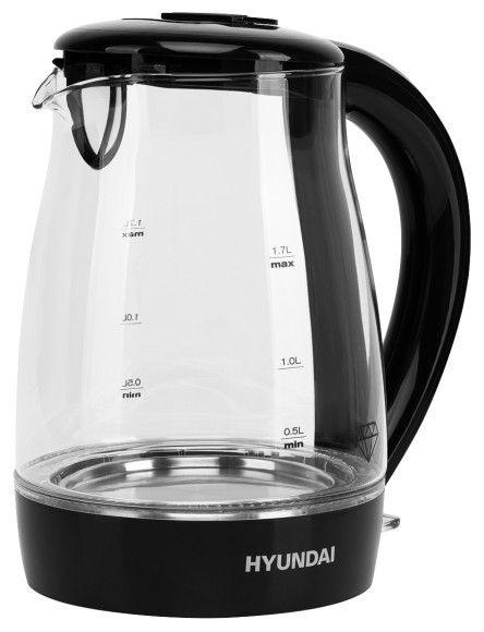 Чайник электрический Hyundai HYK-G2011 1.7л. 2200Вт черный корпус: стекло/пластик Чайник электрический Hyundai HYK-G2011 1.7л. 2200Вт черный корпус: стекло/пластик