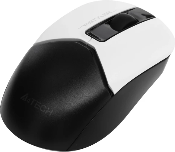 Мышь A4Tech Fstyler FB12 белый/черный оптическая 1200dpi беспров. BT/Radio USB 3but (FB12 PANDA)