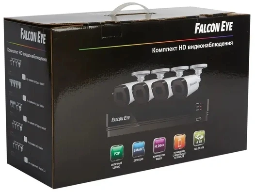 Комплект видеонаблюдения Falcon Eye FE-104MHD KIT Дача SMART