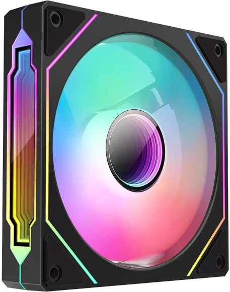 Вентилятор для корпуса Bloody CF-12 LCD ARGB 120х120x25 черный 4-pin 32дБ (упак.:1шт) (CF-12-ARGB120-BK) Ret Вентилятор для корпуса Bloody CF-12 LCD ARGB 120х120x25 черный 4-pin 32дБ (упак.:1шт) (CF-12-ARGB120-BK) Ret