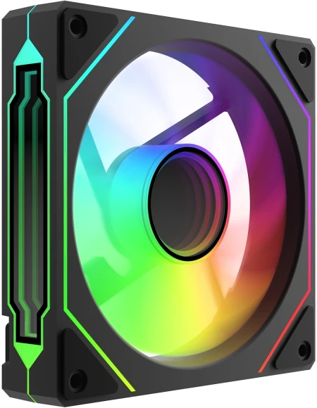 Вентилятор для корпуса Bloody CF-12 LCD ARGB 120х120x25 черный 4-pin 32дБ (упак.:1шт) (CF-12-ARGB120-BK) Ret Вентилятор для корпуса Bloody CF-12 LCD ARGB 120х120x25 черный 4-pin 32дБ (упак.:1шт) (CF-12-ARGB120-BK) Ret