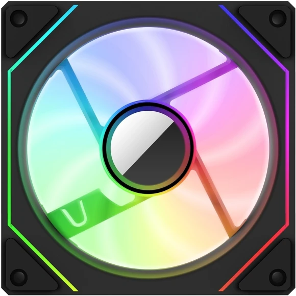 Вентилятор для корпуса Bloody CF-12 LCD ARGB 120х120x25 черный 4-pin 32дБ (упак.:1шт) (CF-12-ARGB120-BK) Ret Вентилятор для корпуса Bloody CF-12 LCD ARGB 120х120x25 черный 4-pin 32дБ (упак.:1шт) (CF-12-ARGB120-BK) Ret