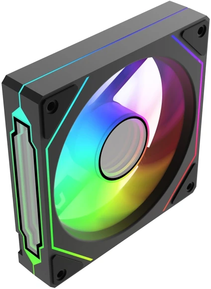 Вентилятор для корпуса Bloody CF-12 LCD ARGB 120х120x25 черный 4-pin 32дБ (упак.:1шт) (CF-12-ARGB120-BK) Ret Вентилятор для корпуса Bloody CF-12 LCD ARGB 120х120x25 черный 4-pin 32дБ (упак.:1шт) (CF-12-ARGB120-BK) Ret