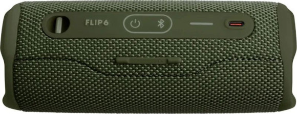 Колонка порт. JBL Flip 6 зеленый 30W 1.0 BT 10м 4800mAh (JBLFLIP6GREN) Колонка порт. JBL Flip 6 зеленый 30W 1.0 BT 10м 4800mAh (JBLFLIP6GREN)