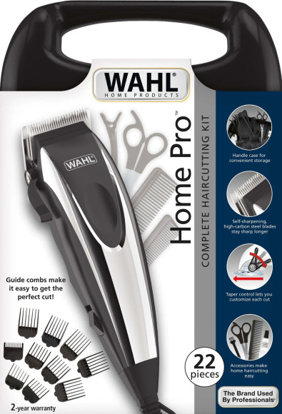 Триммер Wahl HomePro Clipper серебристый/черный (насадок в компл:10шт) Триммер Wahl HomePro Clipper серебристый/черный (насадок в компл:10шт)