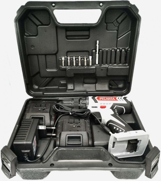 Дрель-шуруповерт Ресанта ДА-14-2ЛК аккум. патрон:быстрозажимной (кейс в комплекте) (75/14/4)