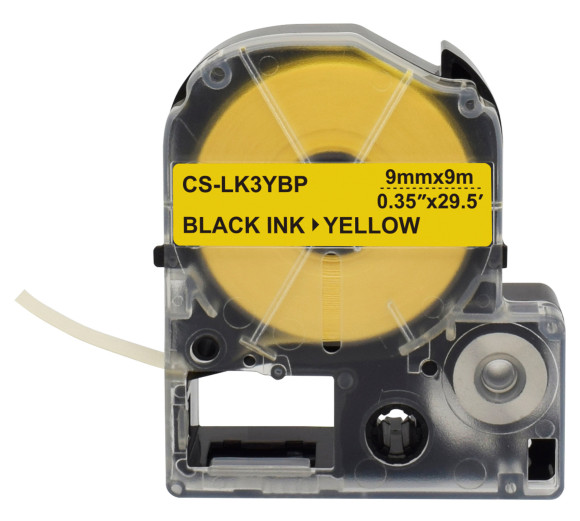 Картридж ленточный Cactus CS-LK3YBP LK-3YBP черный на желтом 9x9 для Epson LW300/LW400/LW700/LW600P/LW1000P/K400/Z700/Z900 Картридж ленточный Cactus CS-LK3YBP LK-3YBP черный на желтом 9x9 для Epson LW300/LW400/LW700/LW600P/LW1000P/K400/Z700/Z900