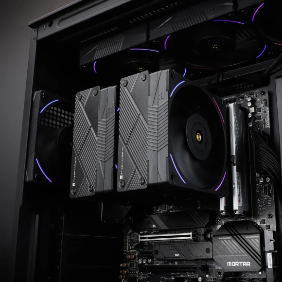 Устройство охлаждения(кулер) Thermalright Phantom Spirit 120 EVO ARGB Soc-AM5/AM4/1200/1700/1851 черный 4-pin 27dB Al+Cu 1030gr Ret (PS120-EVO)