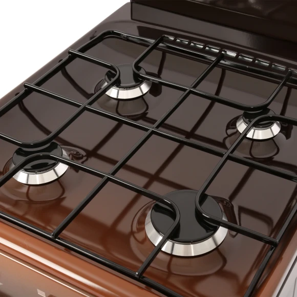 Плита Газовая Gefest ПГ 5100 0018 коричневый (без крышки) реш.сталь