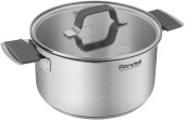 Кастрюля Rondell Normanne RDS-1814 5.1л. d=24см (с крышкой) стальной Кастрюля Rondell Normanne RDS-1814 5.1л. d=24см (с крышкой) стальной