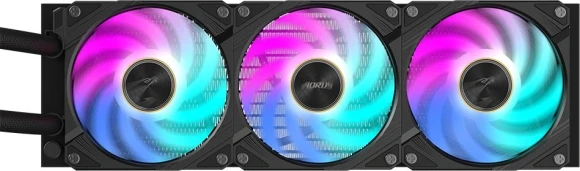 Система водяного охлаждения Gigabyte Aorus Waterforce X II 360 ARGB Soc-TR4/sTR5/AM5/AM4/1200/1700/1851 черный 4-pin 12-37.5dB Al LCD Ret (GP-AORUS WATERFORCE X II 360)