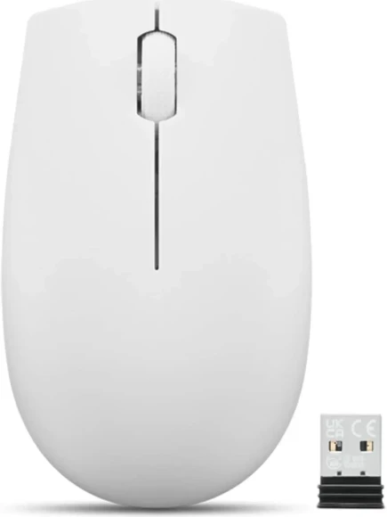 Мышь Lenovo 300 Wireless Compact светло-серый оптическая 1000dpi беспров. USB 2but (GY51L15677)