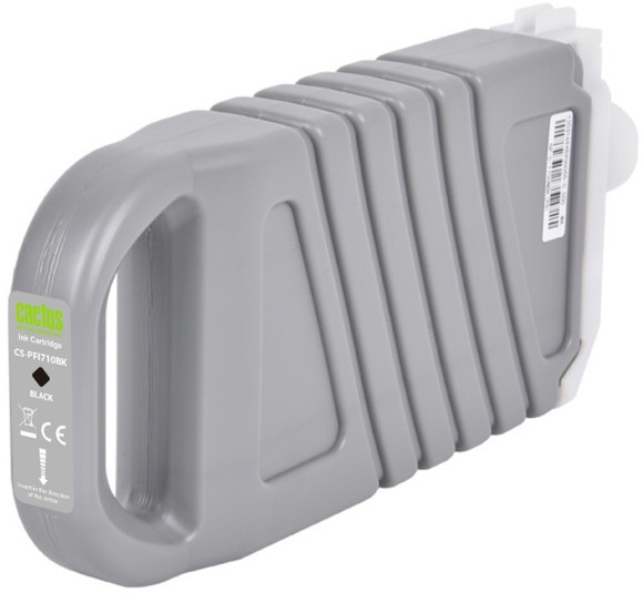 Картридж струйный Cactus CS-PFI710BK PFI-710 BK черный пигментный (700мл) для Canon imagePROGRAF TX-2000/TX-3000/TX-4000 с чипом