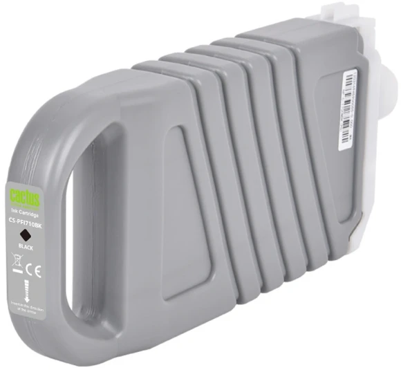 Картридж струйный Cactus CS-PFI710BK PFI-710 BK черный пигментный (700мл) для Canon imagePROGRAF TX-2000/TX-3000/TX-4000 с чипом