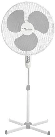 Вентилятор напольный Scarlett SC-SF111B24 40Вт скоростей:3 серый/белый Вентилятор напольный Scarlett SC-SF111B24 40Вт скоростей:3 серый/белый
