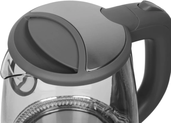 Чайник электрический Starwind SKG2315 1.7л. 2200Вт серый/серебристый корпус: стекло/металл/пластик