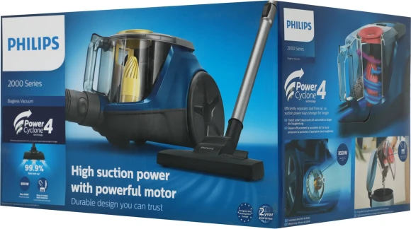 Пылесос Philips XB2125/09 850Вт синий/черный