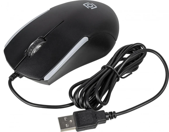 Мышь Оклик 245M черный оптическая 1000dpi USB 3but (471479)