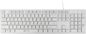 Клавиатура Оклик 500M белый USB slim Multimedia