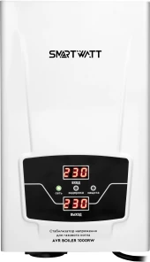 Стабилизатор напряжения Smartwatt AVR Boiler 1000RW 220Вт 1000ВА белый Стабилизатор напряжения Smartwatt AVR Boiler 1000RW 220Вт 1000ВА белый