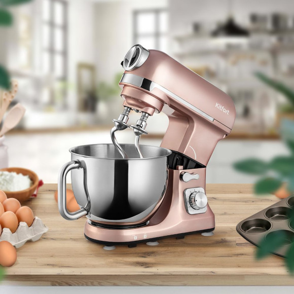 Миксер планетарный Kitfort КТ-3015 1000Вт золотистый Миксер планетарный Kitfort КТ-3015 1000Вт золотистый