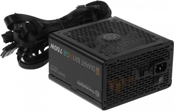Блок питания Thermaltake ATX 750W Smart BX1 RGB 80+ bronze (20+4pin) APFC 120mm fan color LED 8xSATA RTL Блок питания Thermaltake ATX 750W Smart BX1 RGB 80+ bronze (20+4pin) APFC 120mm fan color LED 8xSATA RTL