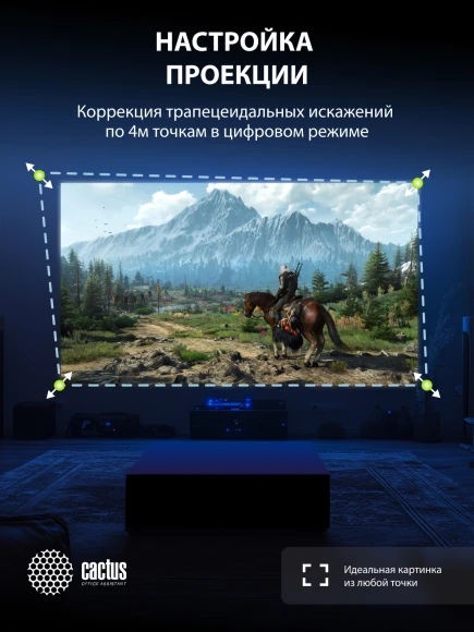 Проектор Cactus CS-PRM.01WT.Full HD-A LCD 19000Lm LS 700Lm ANSI (1920x1080) 2500:1 ресурс лампы:50000часов 2xUSB typeA 2xHDMI 1.8кг
