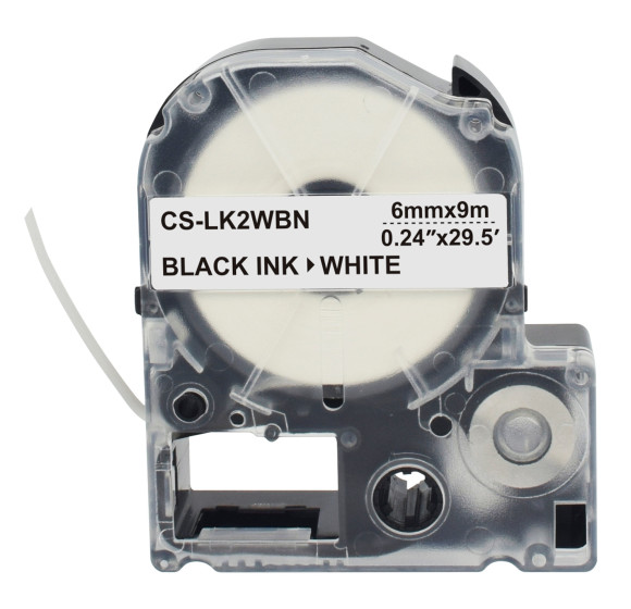 Картридж ленточный Cactus CS-LK2WBN LK-2WBN черный на белом 6x9 для Epson LW300/LW400/LW700/LW600P/LW1000P/K400/Z700/Z900 Картридж ленточный Cactus CS-LK2WBN LK-2WBN черный на белом 6x9 для Epson LW300/LW400/LW700/LW600P/LW1000P/K400/Z700/Z900
