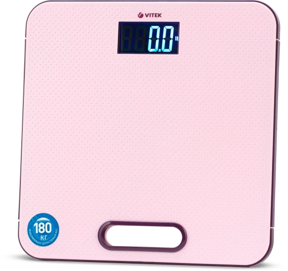 Весы напольные электронные Vitek VT-1968 макс.180кг розовый Весы напольные электронные Vitek VT-1968 макс.180кг розовый