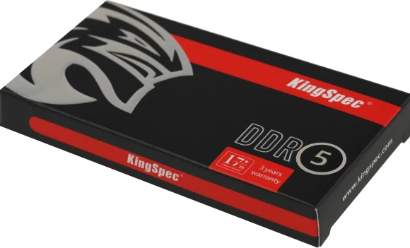 Память DDR5 8GB 4800MHz Kingspec KS4800D5N11008G RTL PC5-38400 CL40 SO-DIMM 288-pin 1.1В single rank Ret Память DDR5 8GB 4800MHz Kingspec KS4800D5N11008G RTL PC5-38400 CL40 SO-DIMM 288-pin 1.1В single rank Ret