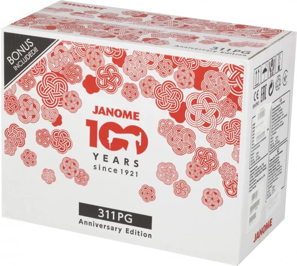 Швейная машина Janome 311PG белый/розовый