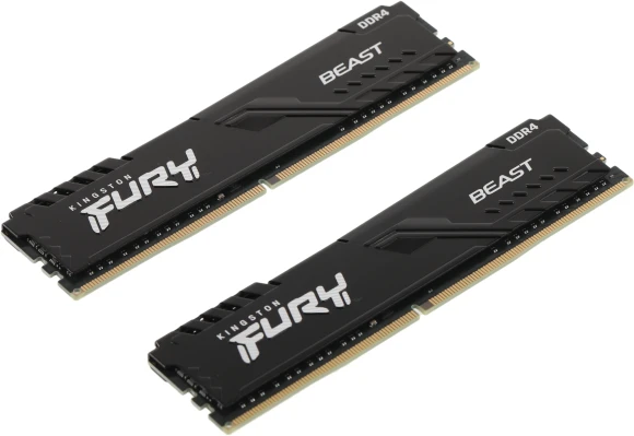 Память DDR4 2x16Gb 3600MHz Kingston KF436C18BBK2/32 Fury Beast Black RTL Gaming PC4-28800 CL18 DIMM 288-pin 1.35В single rank с радиатором Ret Память DDR4 2x16Gb 3600MHz Kingston KF436C18BBK2/32 Fury Beast Black RTL Gaming PC4-28800 CL18 DIMM 288-pin 1.35В single rank с радиатором Ret