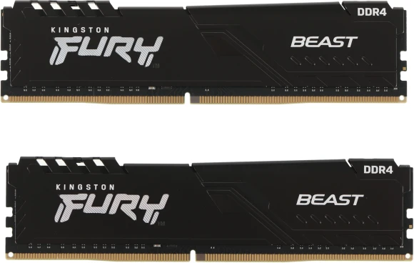 Память DDR4 2x16Gb 3600MHz Kingston KF436C18BBK2/32 Fury Beast Black RTL Gaming PC4-28800 CL18 DIMM 288-pin 1.35В single rank с радиатором Ret Память DDR4 2x16Gb 3600MHz Kingston KF436C18BBK2/32 Fury Beast Black RTL Gaming PC4-28800 CL18 DIMM 288-pin 1.35В single rank с радиатором Ret