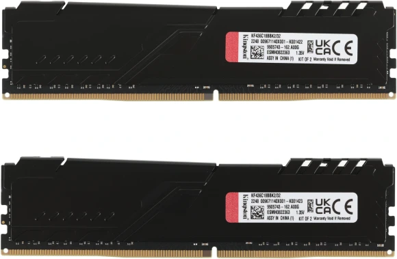 Память DDR4 2x16Gb 3600MHz Kingston KF436C18BBK2/32 Fury Beast Black RTL Gaming PC4-28800 CL18 DIMM 288-pin 1.35В single rank с радиатором Ret Память DDR4 2x16Gb 3600MHz Kingston KF436C18BBK2/32 Fury Beast Black RTL Gaming PC4-28800 CL18 DIMM 288-pin 1.35В single rank с радиатором Ret