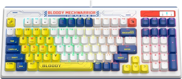 Клавиатура A4Tech Bloody B950 механическая синий USB for gamer LED (B950) кабель 1.8м Клавиатура A4Tech Bloody B950 механическая синий USB for gamer LED (B950) кабель 1.8м
