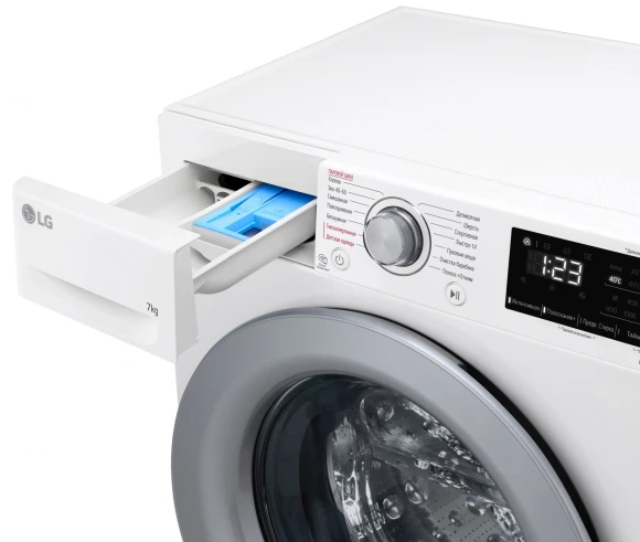 Стиральная машина LG F2V3HS4W класс: A загр.фронтальная макс.:7кг белый инвертор