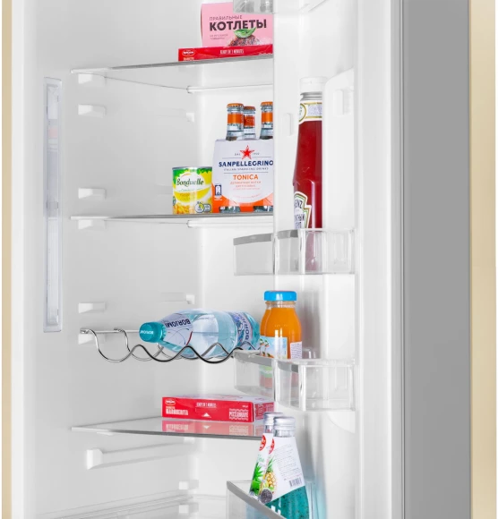 Холодильник Maunfeld MFF185NFBG 2-хкамерн. бежевый инвертер Холодильник Maunfeld MFF185NFBG 2-хкамерн. бежевый инвертер