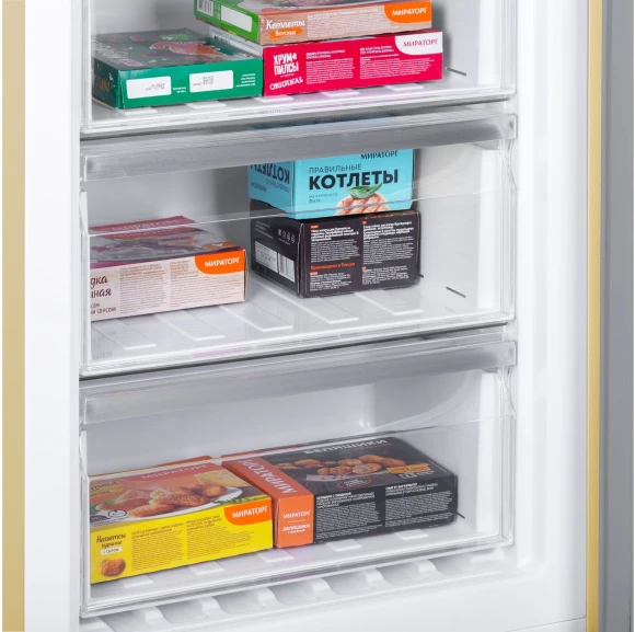 Холодильник Maunfeld MFF185NFBG 2-хкамерн. бежевый инвертер Холодильник Maunfeld MFF185NFBG 2-хкамерн. бежевый инвертер