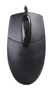 Мышь A4Tech OP-720 черный оптическая 1200dpi USB 3but (OP-720 USB (BLACK))