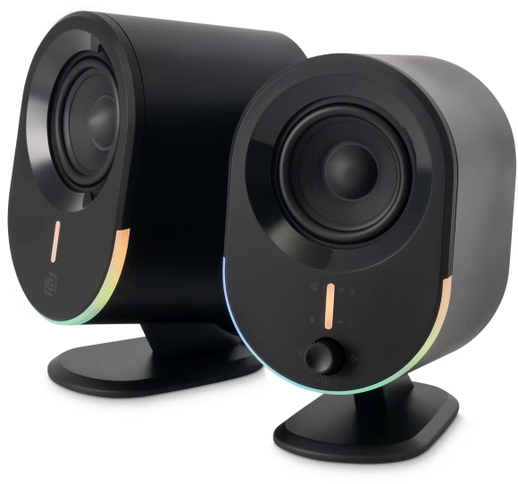 Колонки Оклик OK-303A 2.0 черный 20Вт BT