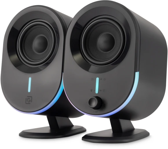 Колонки Оклик OK-303A 2.0 черный 20Вт BT