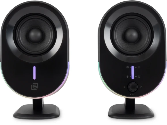 Колонки Оклик OK-303A 2.0 черный 20Вт BT