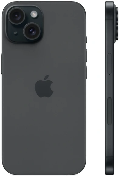 Смартфон Apple A3090 iPhone 15 128Gb 6Gb черный моноблок 3G 4G 1Sim 6.1" 1179x2556 iOS 17 48Mpix 802.11 a/b/g/n/ac/ax NFC GPS GSM900/1800 Protect