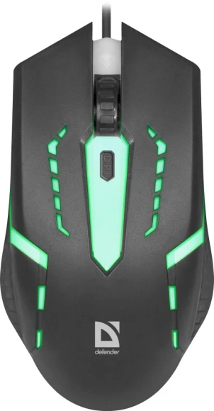 Мышь Defender Hit MB-601 черный оптическая 1200dpi USB 3but (52601)