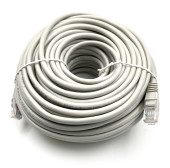 Патч-корд Buro UTP-5E-30M-G UTP 4 пары cat.5E CCA molded 30м серый RJ-45 (m)-RJ-45 (m)