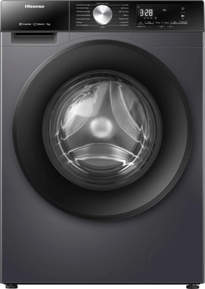 Стиральная машина Hisense WD5S1045BB пан.англ. класс: A загр.фронтальная макс.:10.5кг (с сушкой) черный инвертер